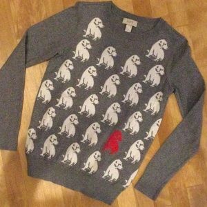Cute Loft doggie sweater size S